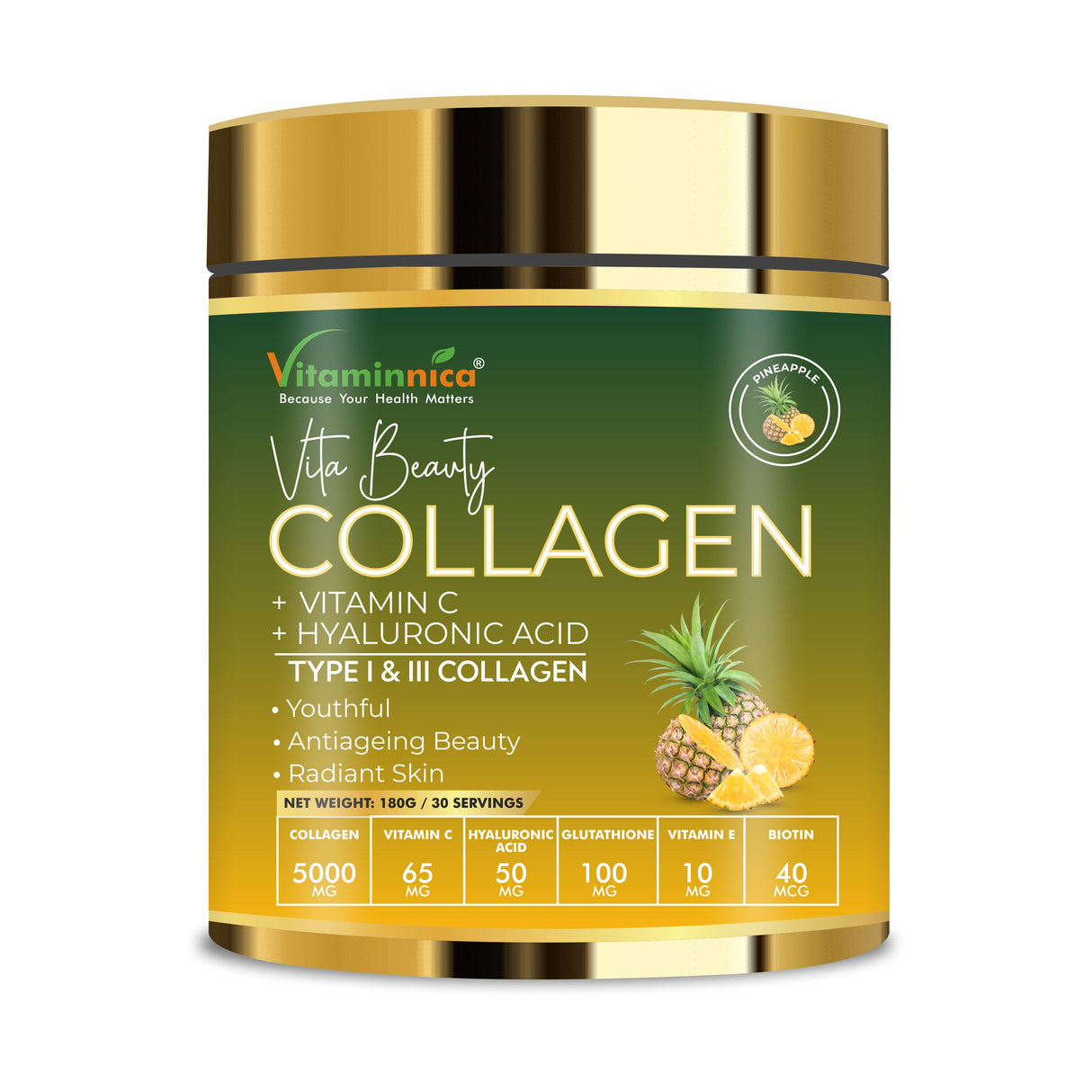 Vitaminnica Collagen Powder MixBeerengeschmack – 180 g – 30 Portionen