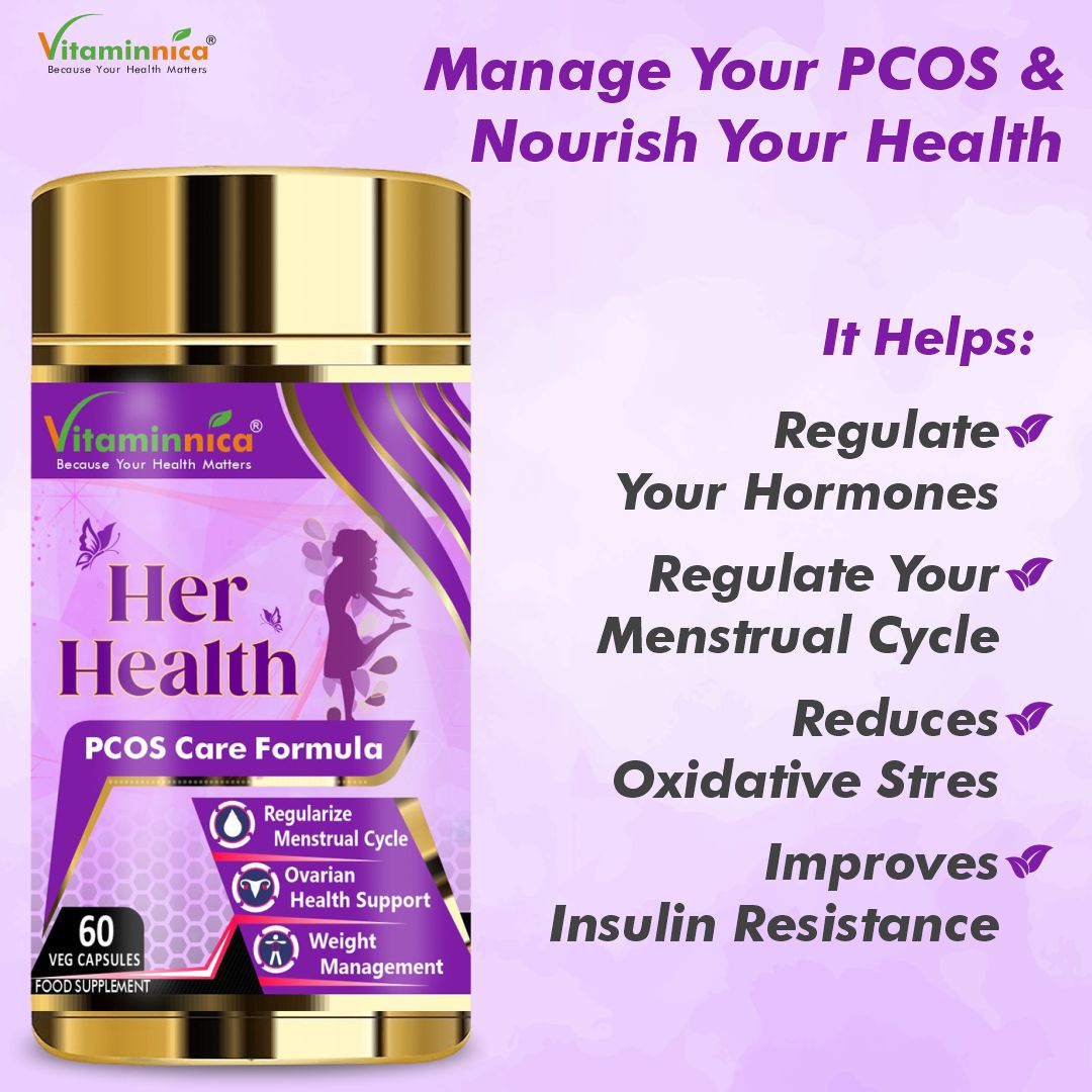Vitaminnica Her Health+ Omega3+ Biotin- Combo Pack| 180 Capsules
