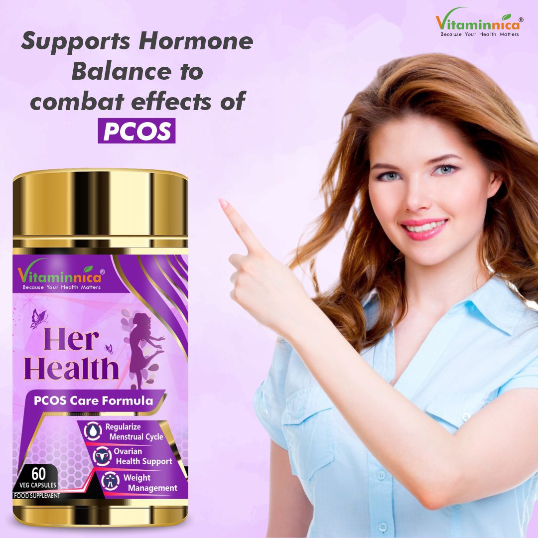 Vitaminnica Her Health+ Omega3+ Biotin- Combo Pack| 180 Capsules