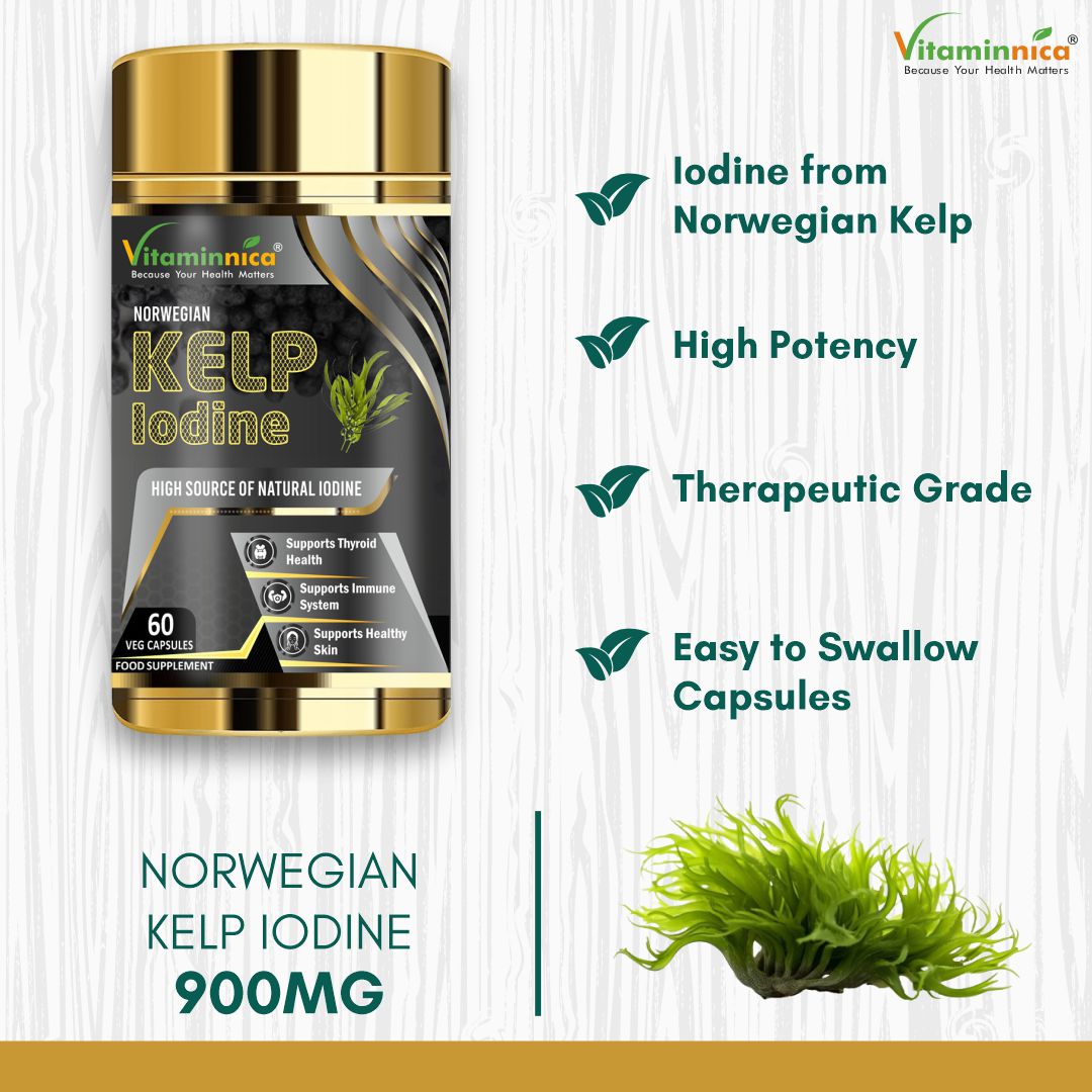 Vitaminnica Norwegisches Kelp-Jod – 60 Kapseln